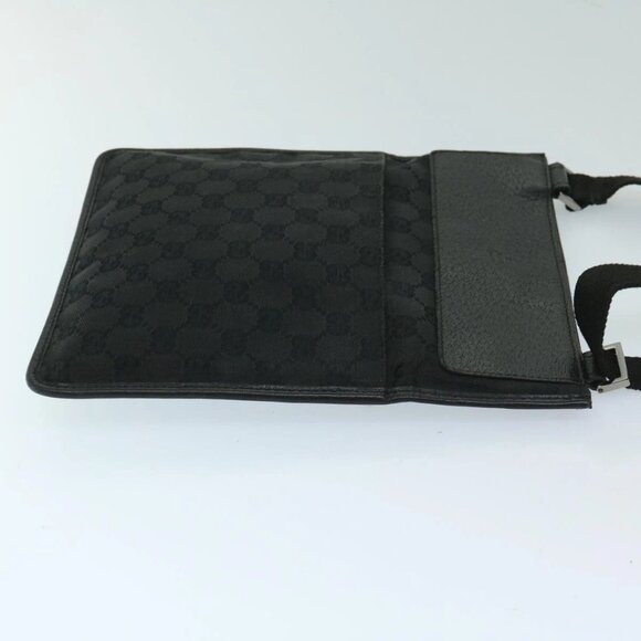 GUCCI GG Canvas Shoulder Bag Black 27639 Auth - Picture 3 of 16